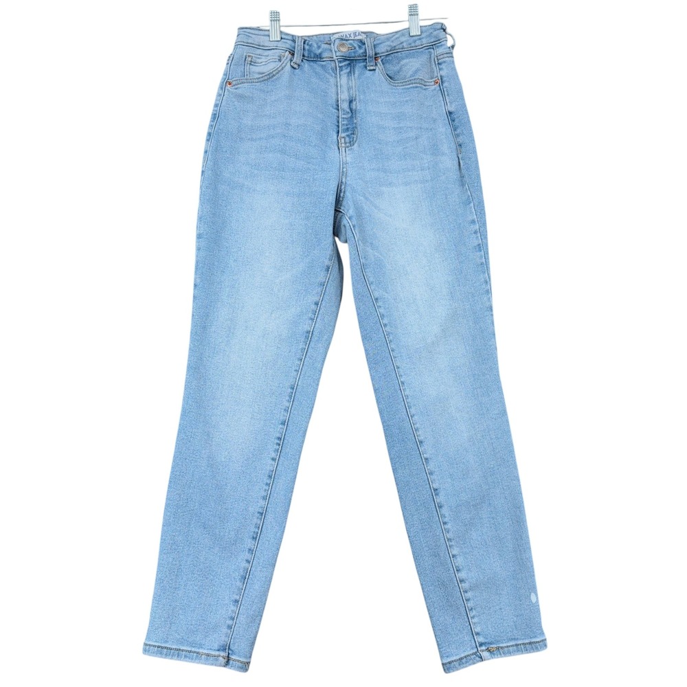 WAX JEAN‎ COLLECTION Womens Light Wash High Rise Straight Leg Jeans Size 7 28